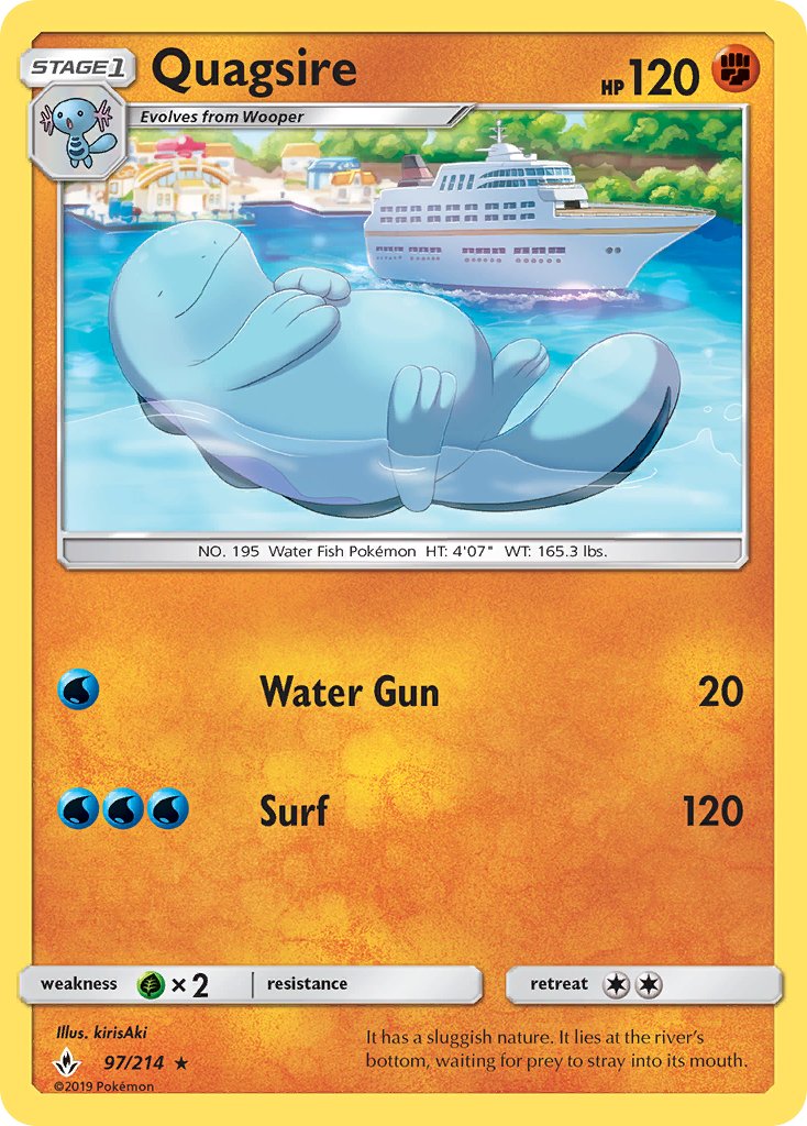 Quagsire - Unbroken Bonds (Rare) [UNB-97] English / Near Mint / Normal