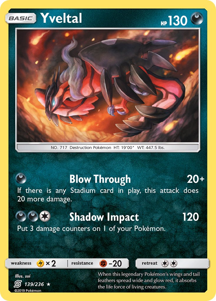 Yveltal - Unified Minds (Holo Rare) [UNM-139] English / Near Mint / Normal