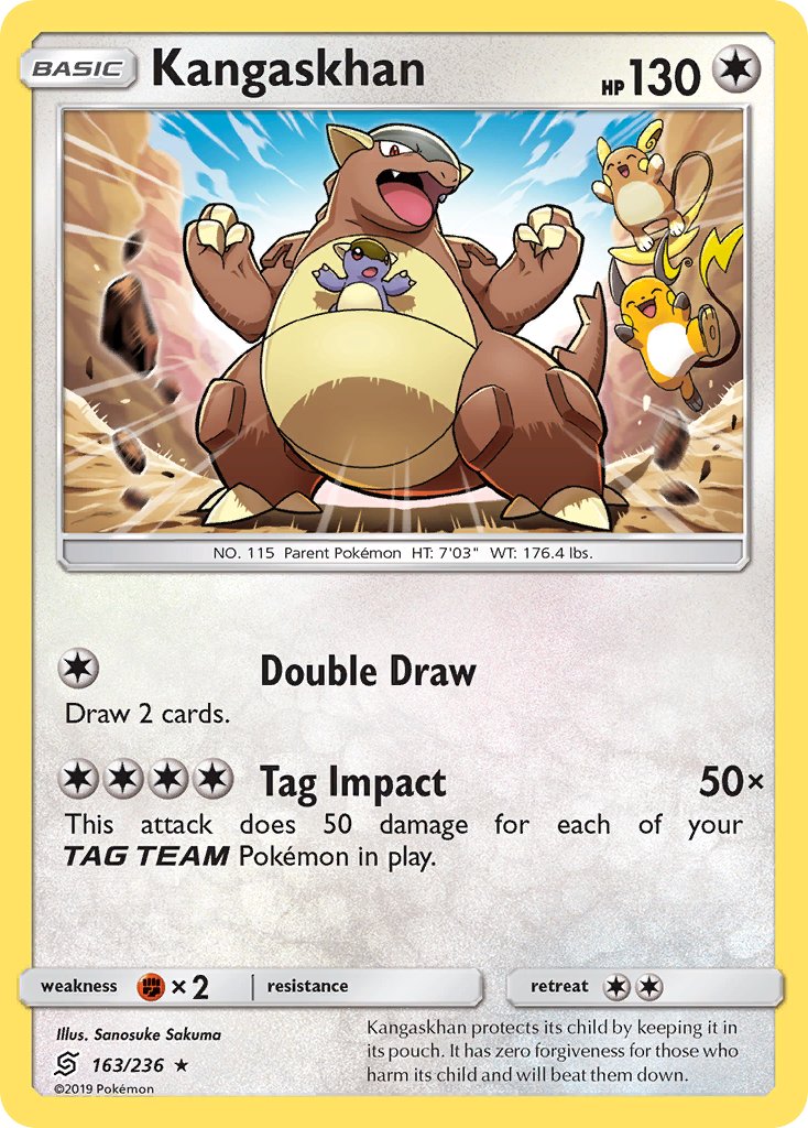 Kangaskhan - Unified Minds (Holo Rare) [UNM-163] English / Near Mint / Normal