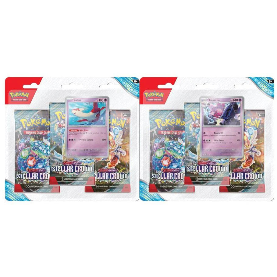Pokémon TCG: Scarlet & Violet: Stellar Crown 3-Pack Blister Pack