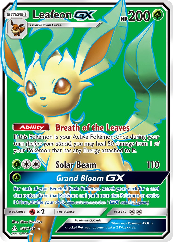 Leafeon GX - Ultra Prism (Ultra Rare) [UPR-139] English / Near Mint / Normal