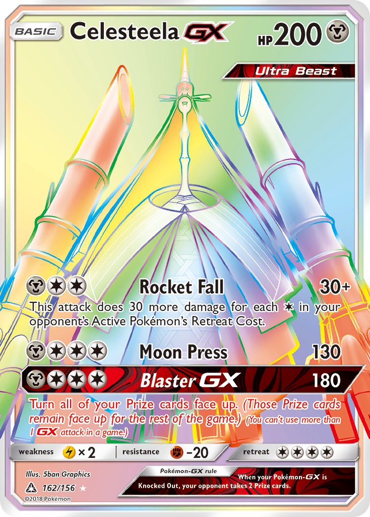 Celesteela GX - Ultra Prism (Secret Rare) [UPR-162] English / Near Mint / Normal