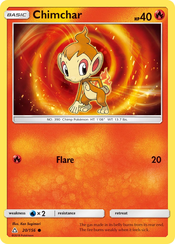 Chimchar - Ultra Prism (Common) [UPR-20] English / Near Mint / Normal