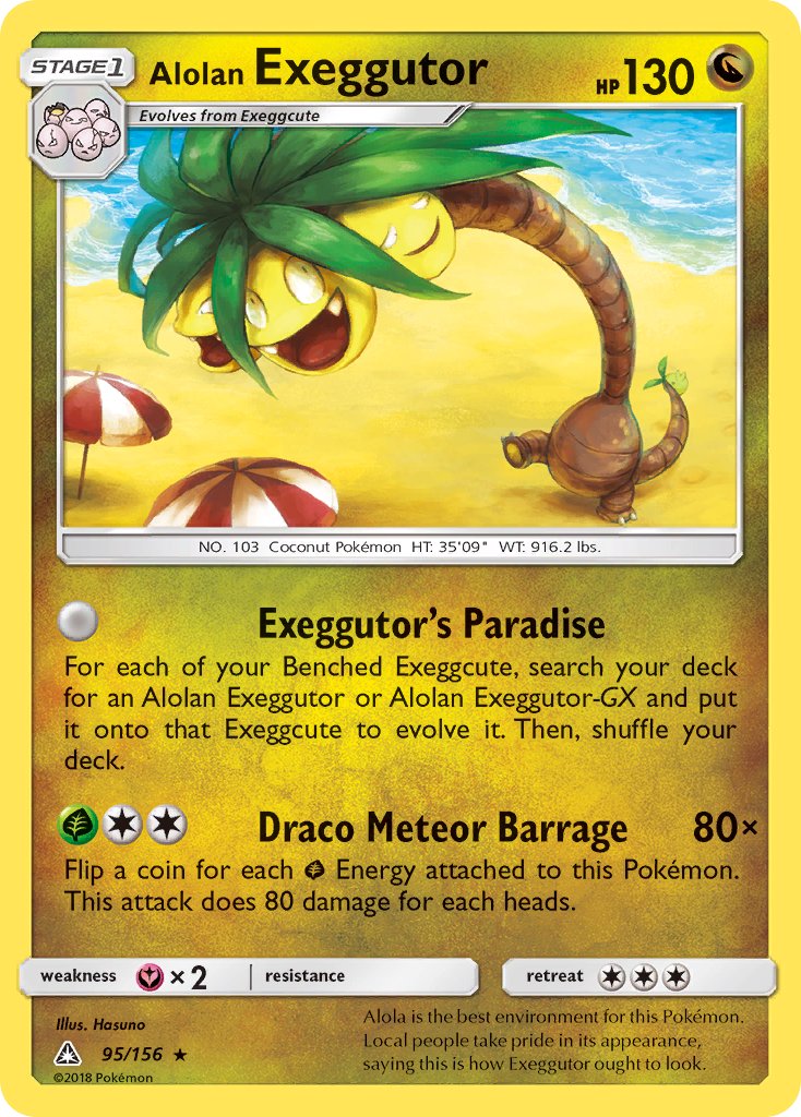 Alolan Exeggutor - Ultra Prism (Rare) [UPR-95] English / Near Mint / Normal