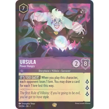 Ursula - Power Hungry - Foil (Legendary) - 59/204 - Disney