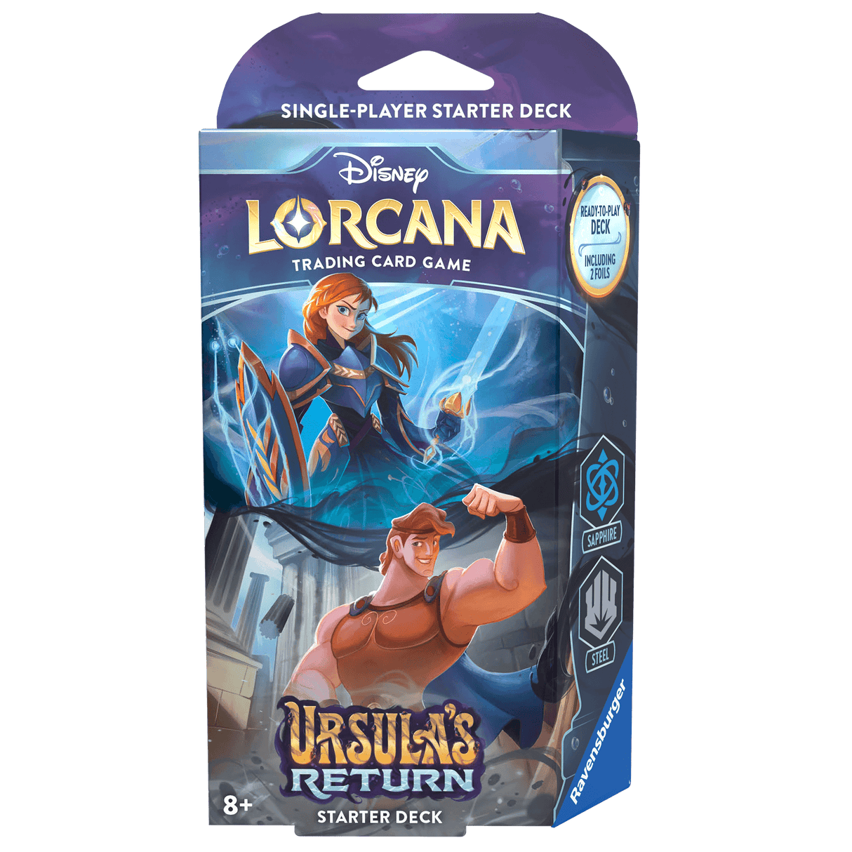 Lorcana TCG: Set 4 - Ursula's Return - Starter Deck: Sapphire/Steel (Anna & Hercules)