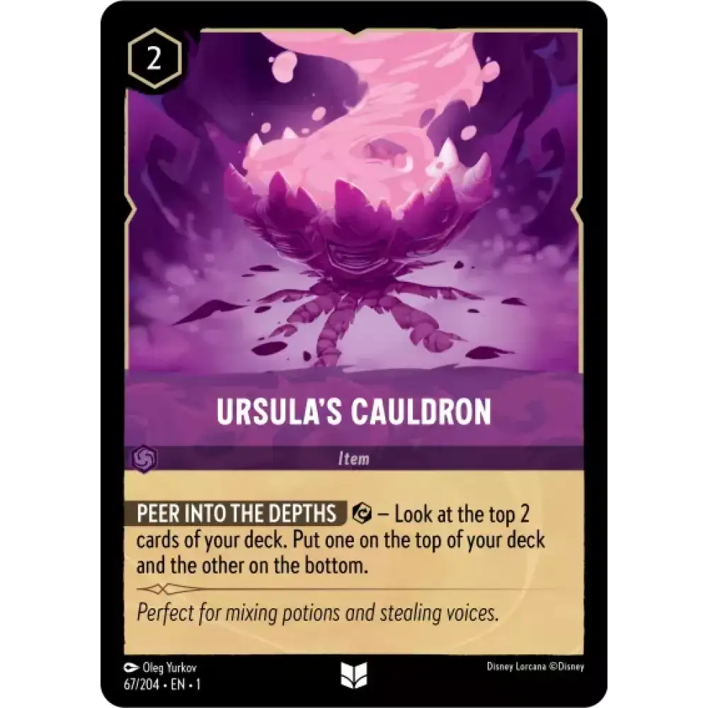 Ursula’s Cauldron (Uncommon) - 67/204 - Disney Lorcana