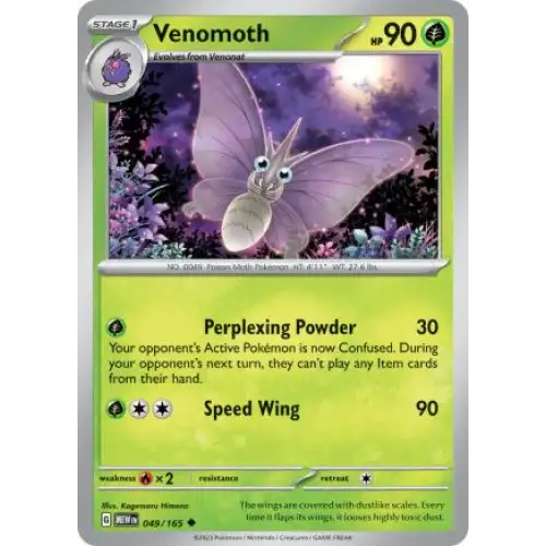 Venomoth - 049/165 - Enkeltkort