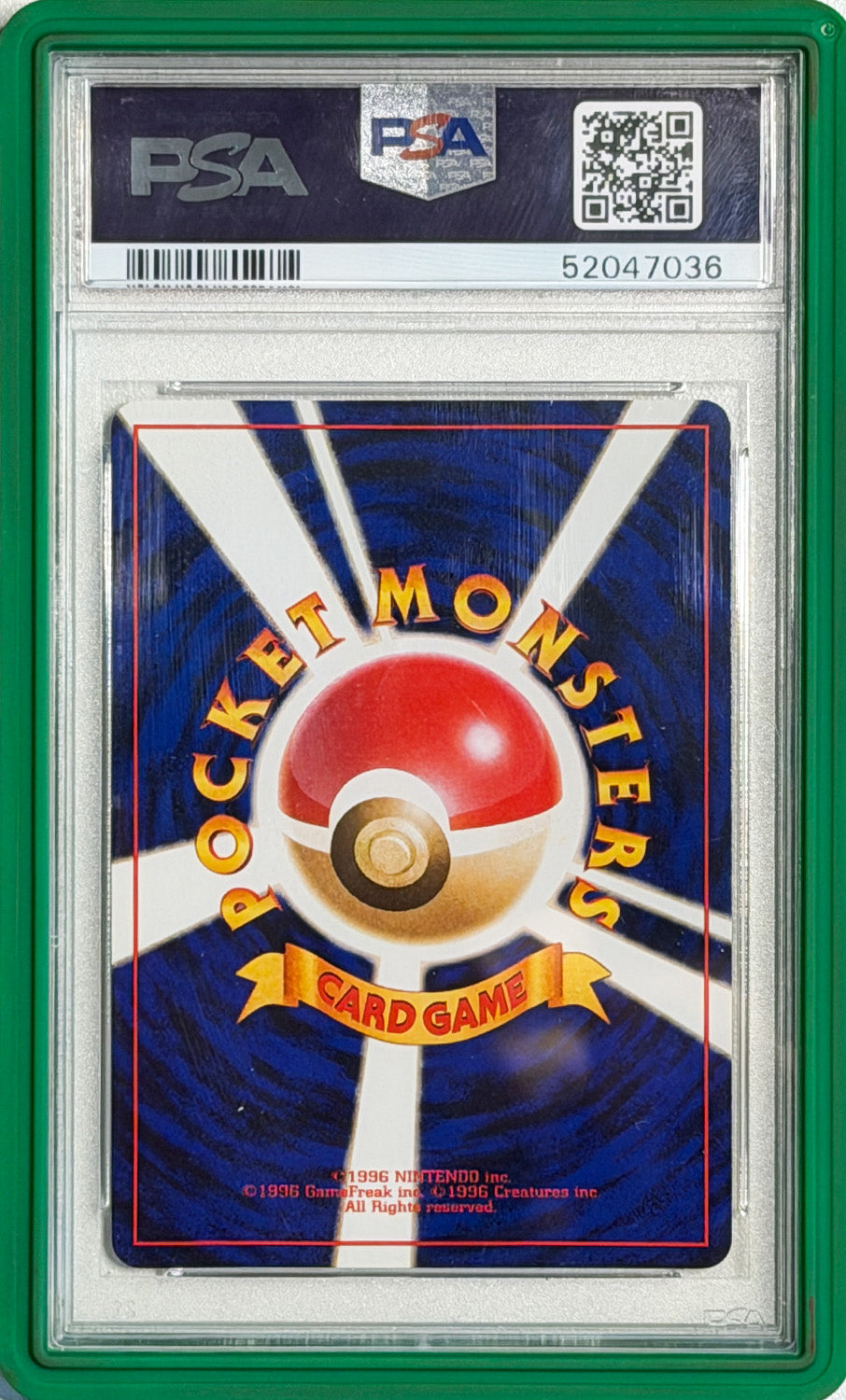 Venusaur #3 Venusaur Deck PSA 10 - bagside