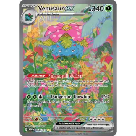 Venusaur ex - Special Art Rare - 198/165 - Enkeltkort