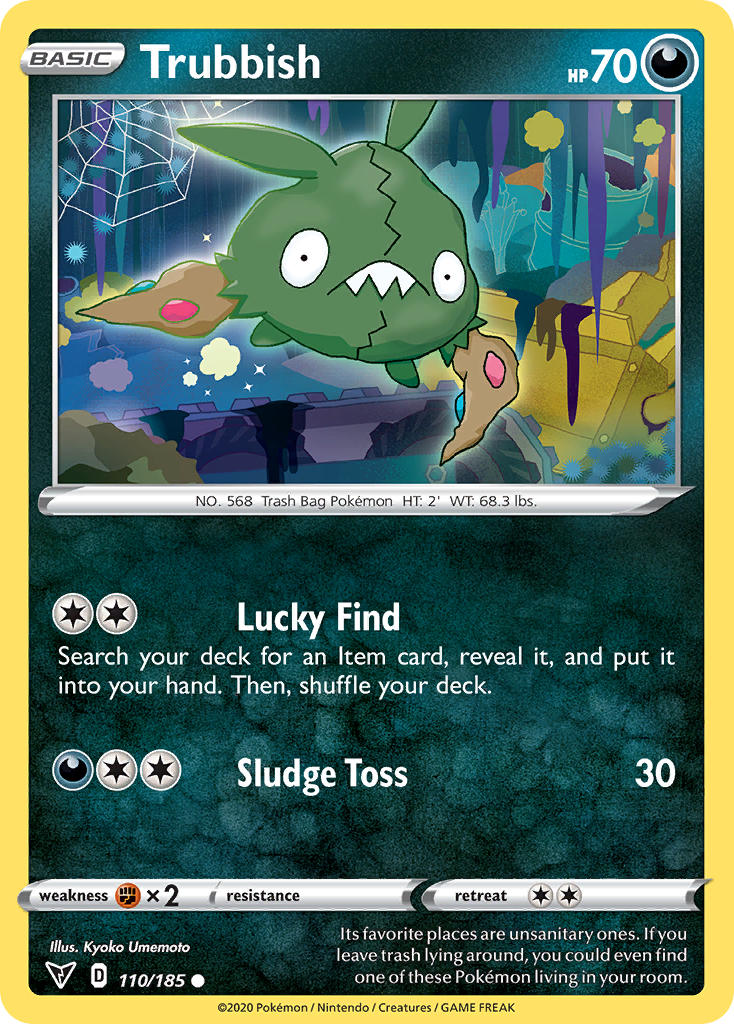 Trubbish⁣ - Vivid Voltage⁣ (Common)⁣ [110] English / Near Mint / Reverse-Holo Normal