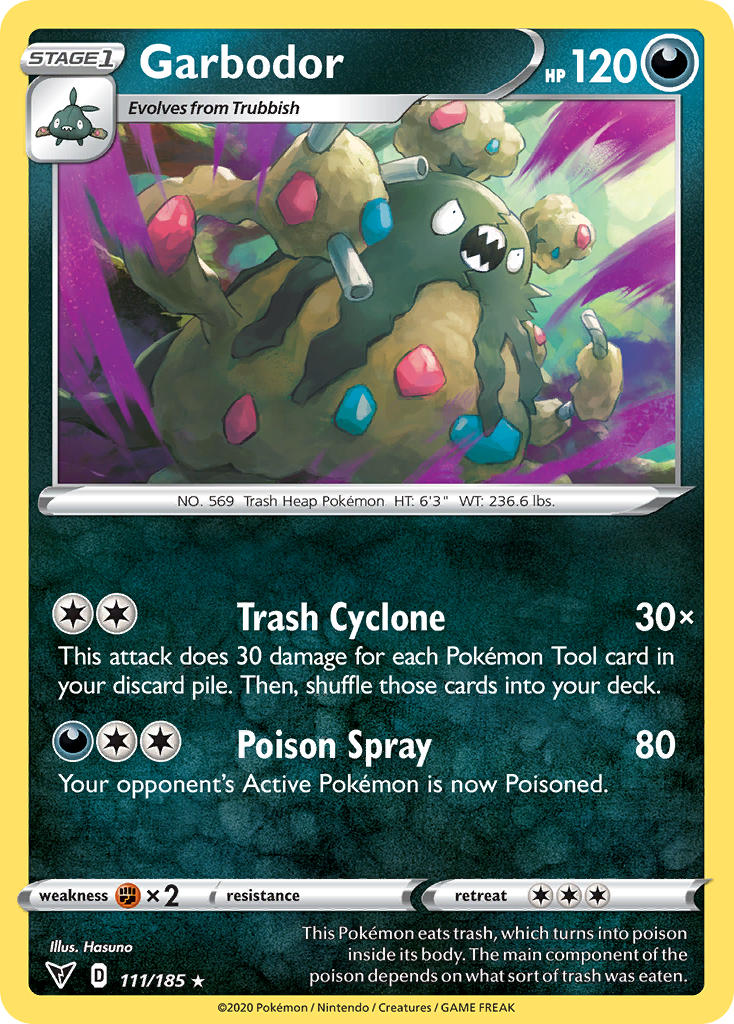 Garbodor⁣ - Vivid Voltage⁣ (Rare)⁣ [111] English / Near Mint / Normal
