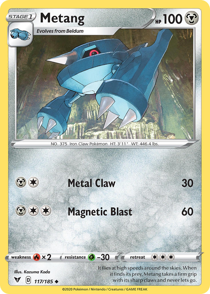 Metang⁣ - Vivid Voltage⁣ (Uncommon)⁣ [117] English / Near Mint / Reverse-Holo Normal
