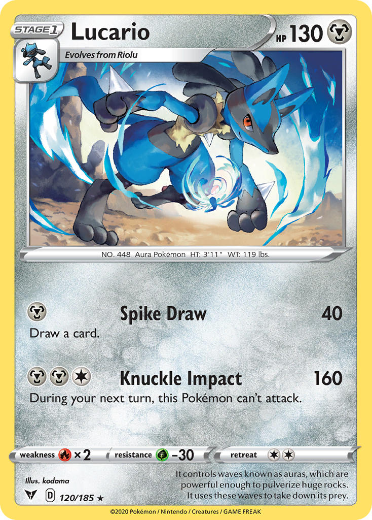 Lucario⁣ - Vivid Voltage⁣ (Rare)⁣ [120]