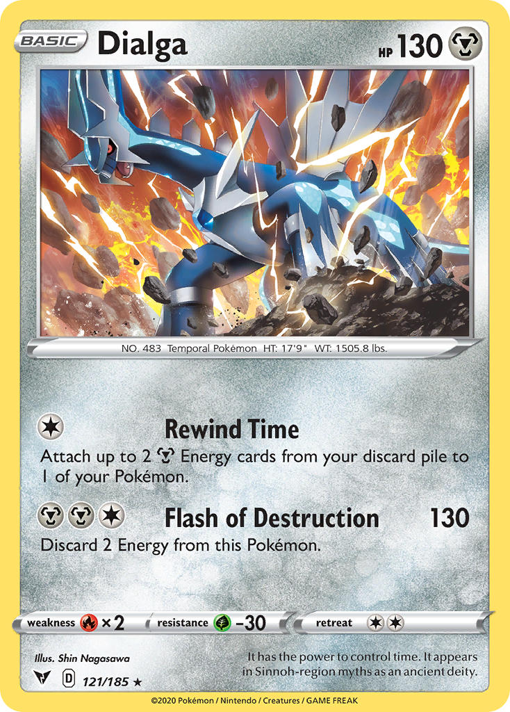 Dialga⁣ - Vivid Voltage⁣ (Holo Rare)⁣ [121] English / Near Mint / Reverse-Holo Normal
