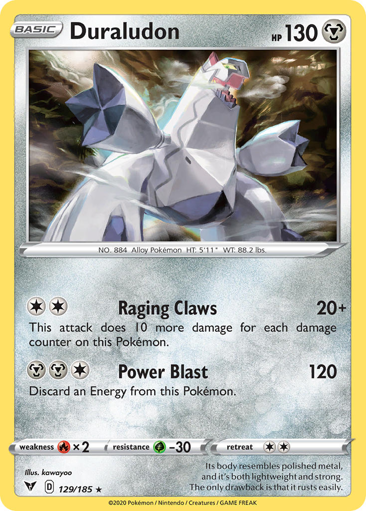 Duraludon⁣ - Vivid Voltage⁣ (Holo Rare)⁣ [129] English / Good / Normal