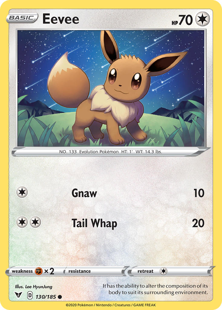 Eevee⁣ - Vivid Voltage⁣ (Common)⁣ [130] English / Near Mint / Normal