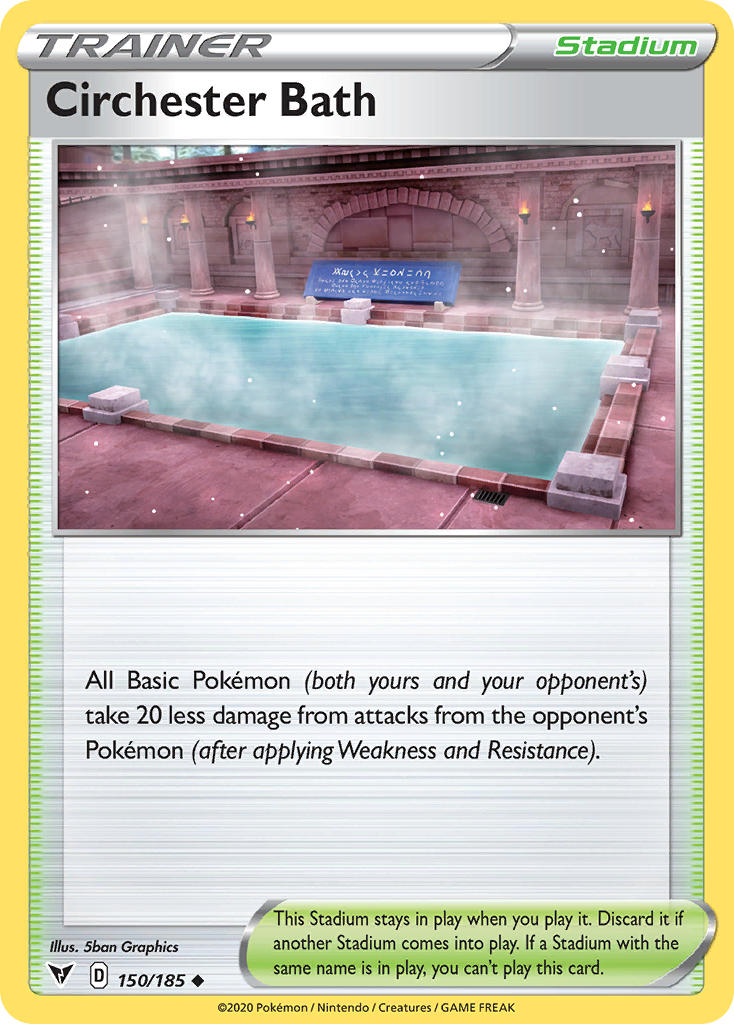 Circhester Bath⁣ - Vivid Voltage⁣ (Uncommon)⁣ [150] English / Near Mint / Reverse-Holo Normal