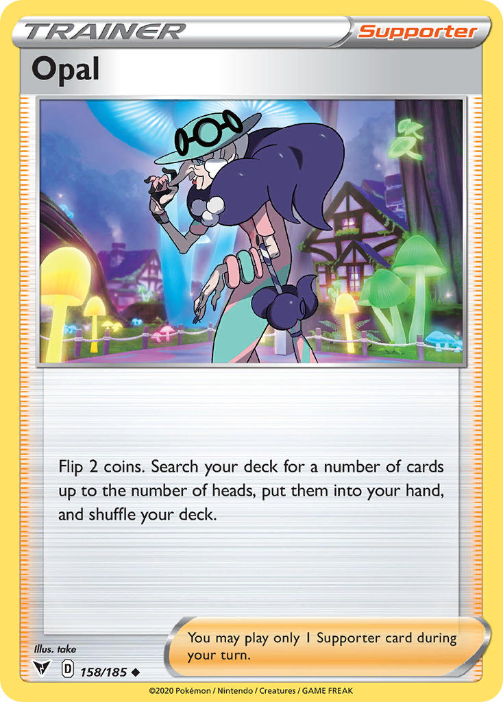Opal⁣ - Vivid Voltage⁣ (Uncommon)⁣ [158] English / Near Mint / Reverse-Holo Normal