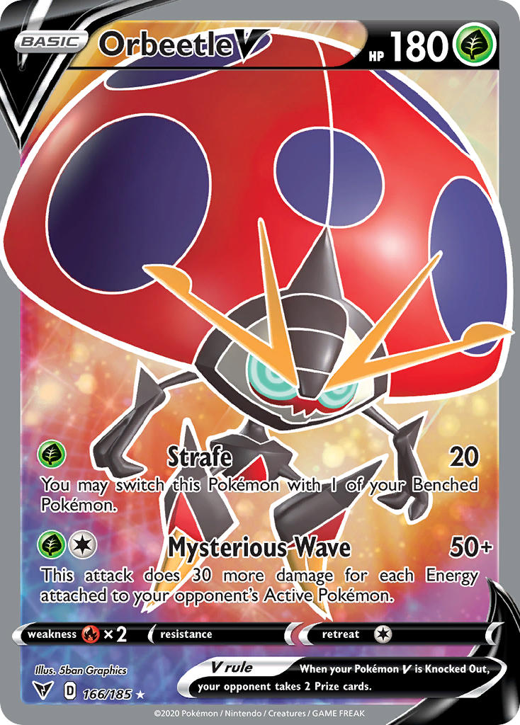 Orbeetle V⁣ - Vivid Voltage⁣ (Ultra Rare)⁣ [166] English / Near Mint / Normal