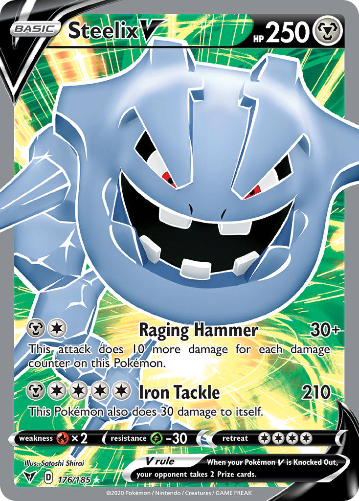 Steelix V⁣ - Vivid Voltage⁣ (Ultra Rare)⁣ [176] English / Near Mint / Normal