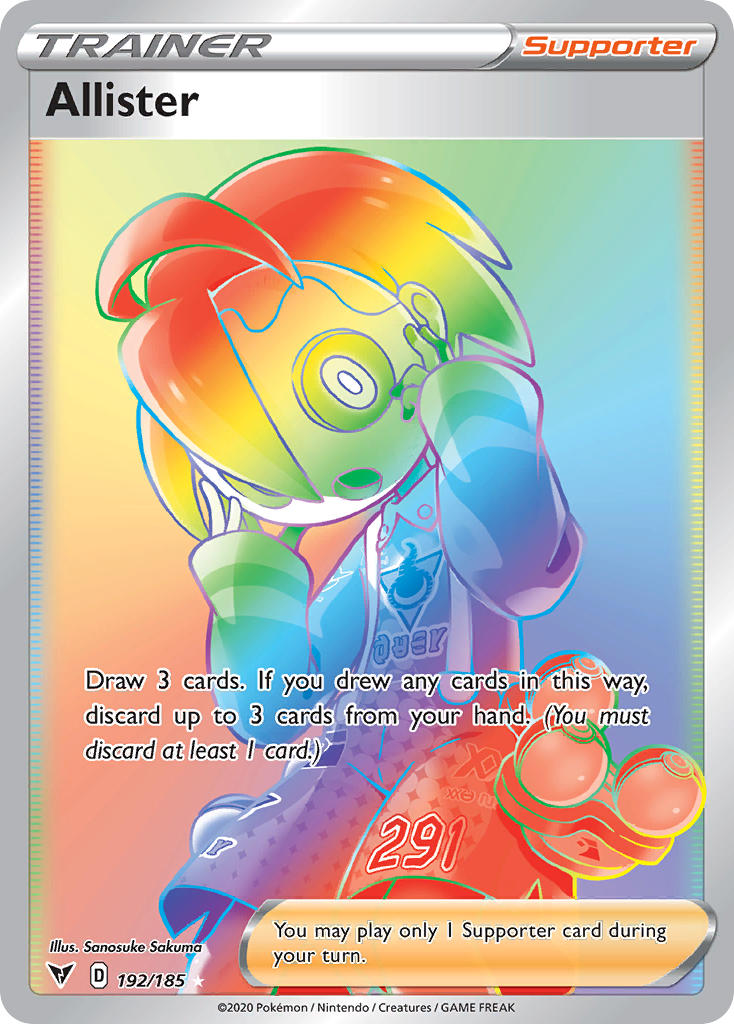 Allister⁣ - Vivid Voltage⁣ (Secret Rare)⁣ [192] English / Near Mint / Normal