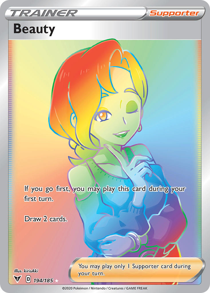 Beauty⁣ - Vivid Voltage⁣ (Secret Rare)⁣ [194] English / Near Mint / Normal