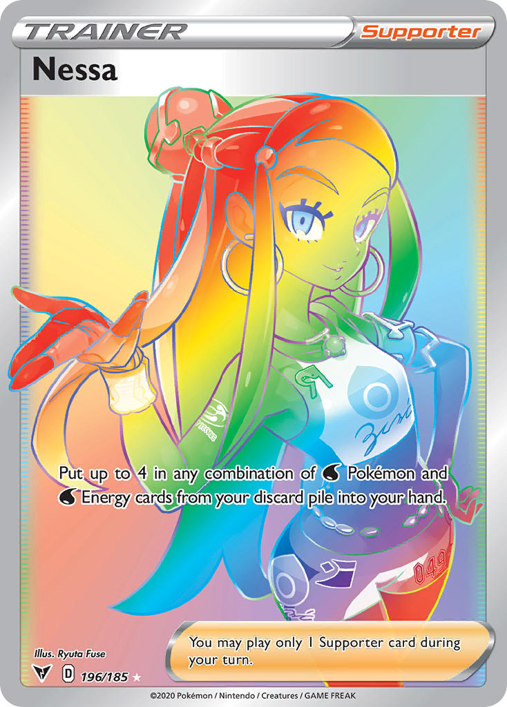Nessa⁣ - Vivid Voltage⁣ (Secret Rare)⁣ [196] English / Near Mint / Normal