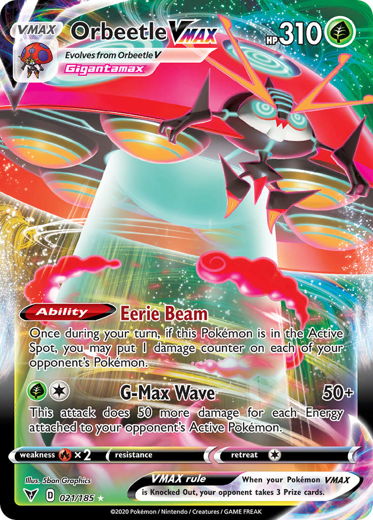 Orbeetle VMAX⁣ - Vivid Voltage⁣ (Ultra Rare)⁣ [21] English / Near Mint / Normal