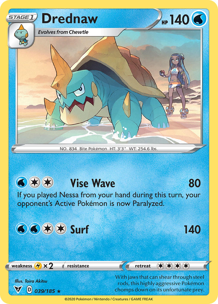 Drednaw⁣ - Vivid Voltage⁣ (Rare)⁣ [39] English / Near Mint / Normal