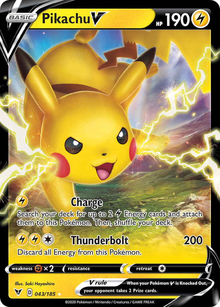 Pikachu V - Vivid Voltage (Ultra Rare) [43] Kortspil