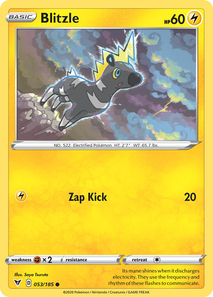 Blitzle⁣ - Vivid Voltage⁣ (Common)⁣ [53] English / Near Mint / Reverse-Holo Normal