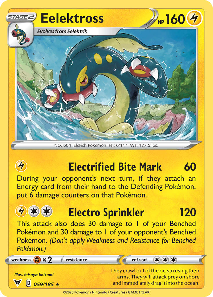 Eelektross⁣ - Vivid Voltage⁣ (Rare)⁣ [59] English / Near Mint / Normal