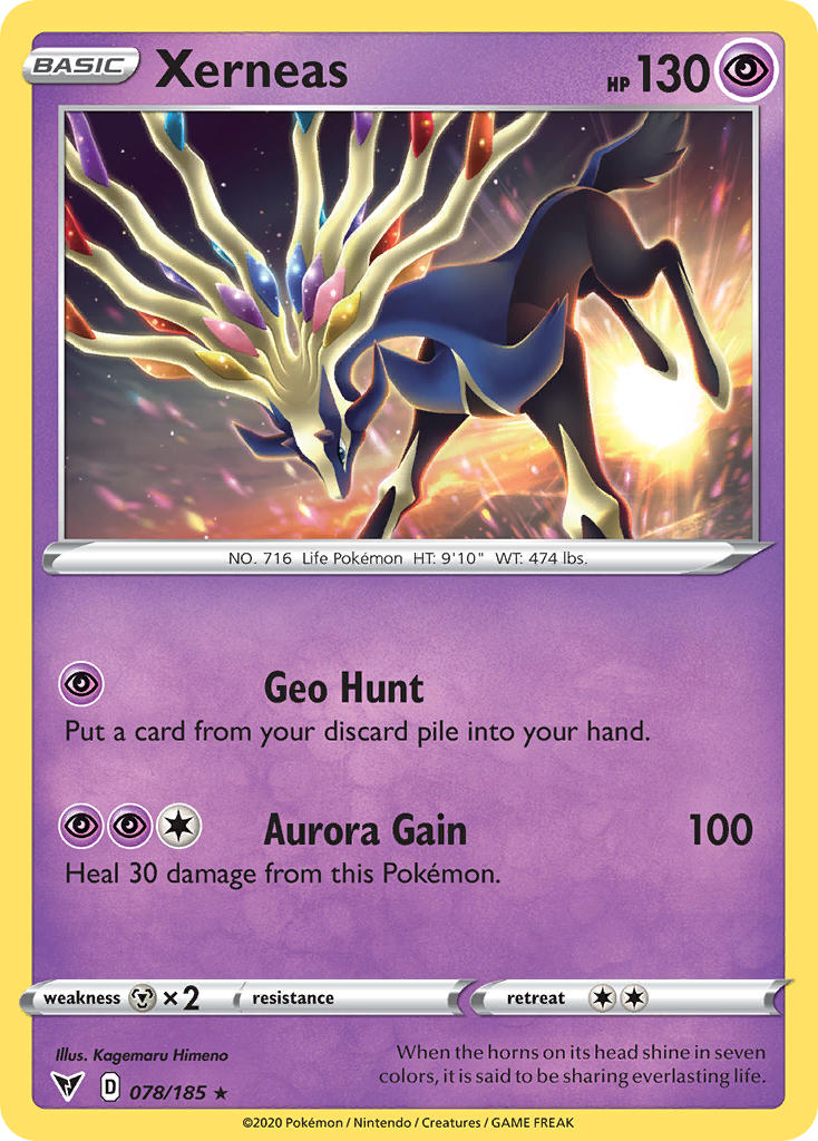 Xerneas⁣ - Vivid Voltage⁣ (Holo Rare)⁣ [78] English / Near Mint / Normal