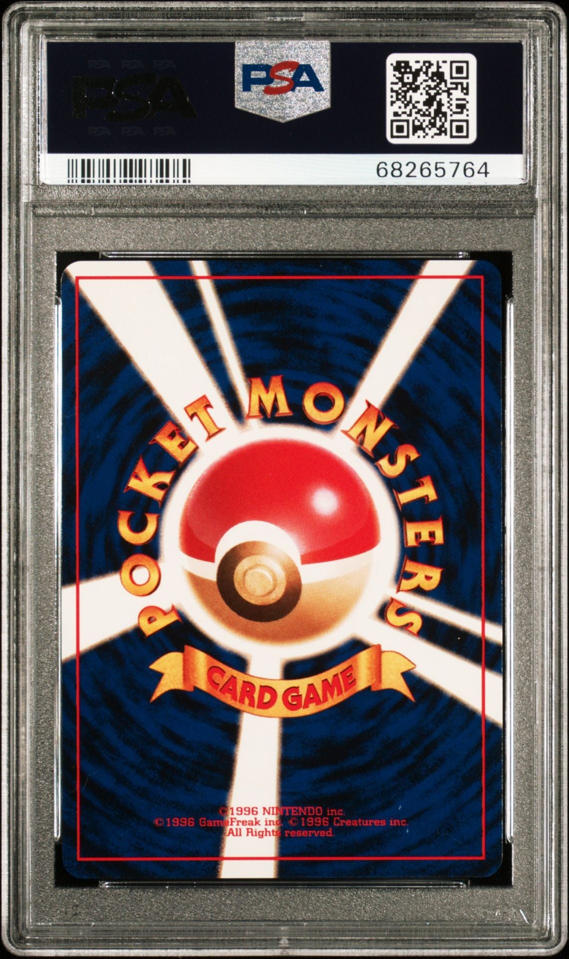Blastoise #9 CD Promo PSA 10 - bagside