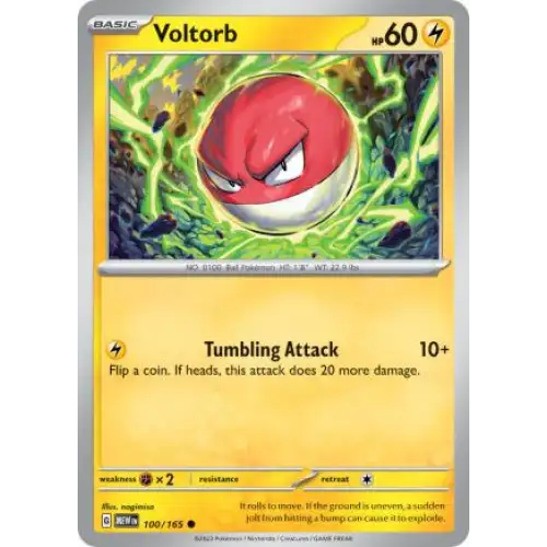 Voltorb - 100/165 - Enkeltkort