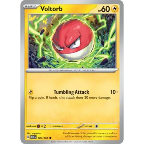 Voltorb - 100/165 - Enkeltkort