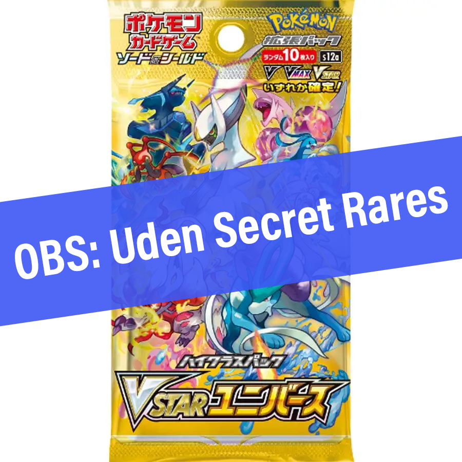 Pokémon: "VSTAR Universe" Booster Pack (Japansk) - OBS: UDEN "SAR/Secret Rares".