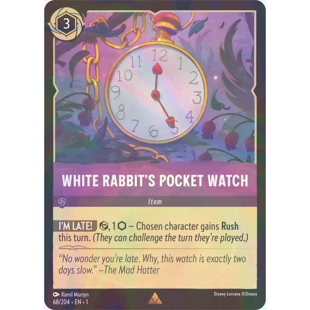 White Rabbit’s Pocket Watch - Foil (Rare) - 68/204