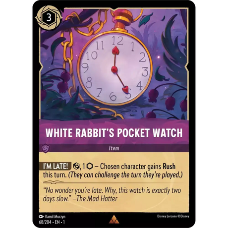 White Rabbit’s Pocket Watch (Rare) - 68/204 - Disney