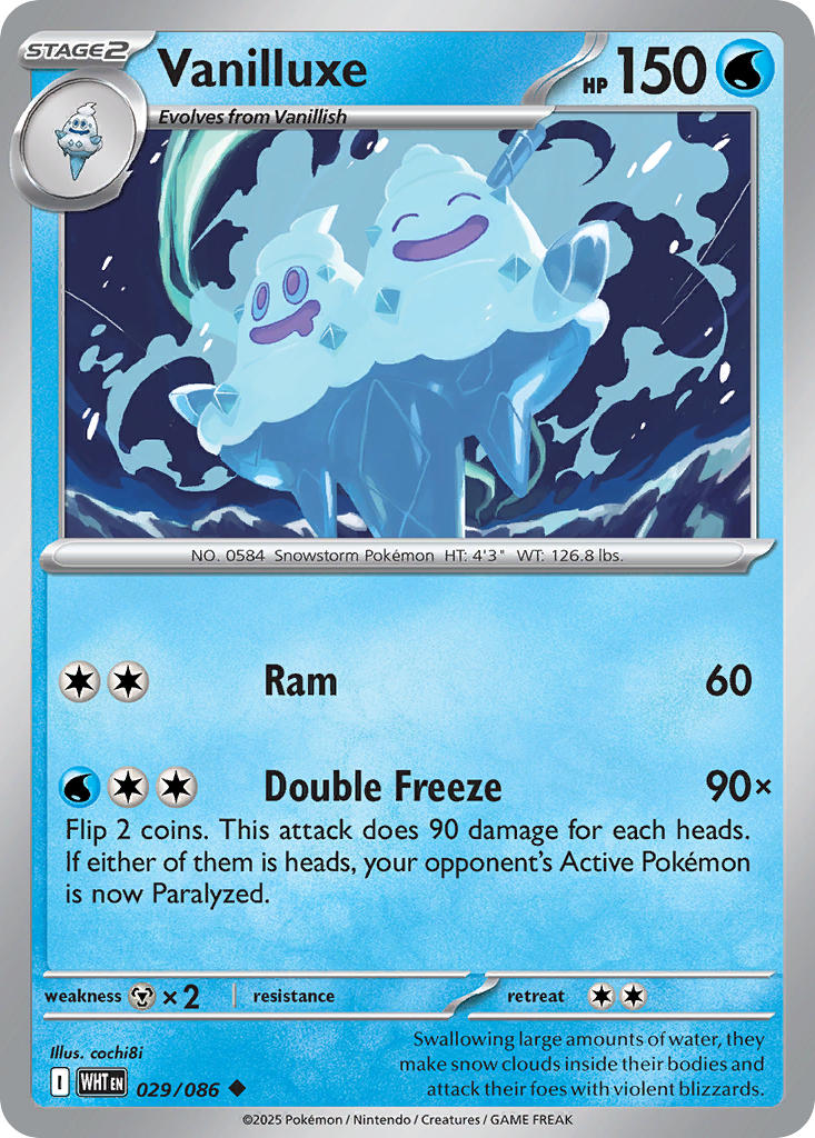 Vanilluxe⁣ - White Flare⁣ (Uncommon)⁣ [029]