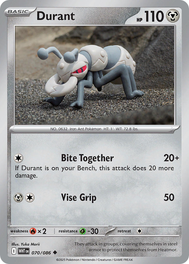 Durant⁣ - White Flare⁣ (Uncommon)⁣ [070] English / Near Mint / Normal