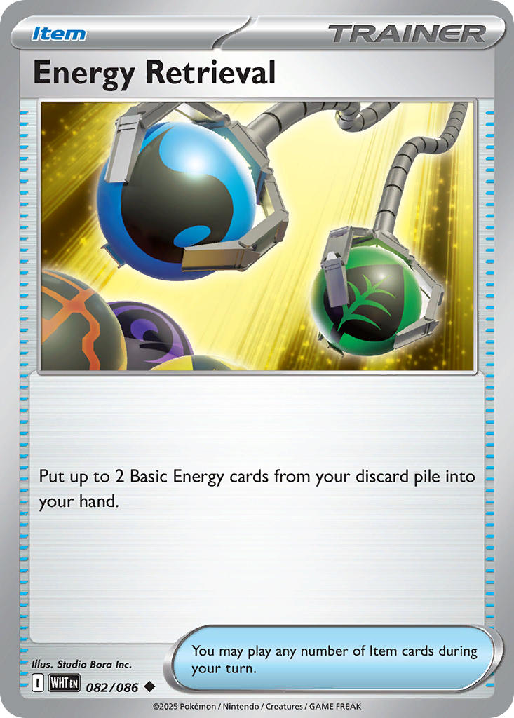 Energy Retrieval⁣ - White Flare⁣ (Uncommon)⁣ [082] English / Near Mint / Normal