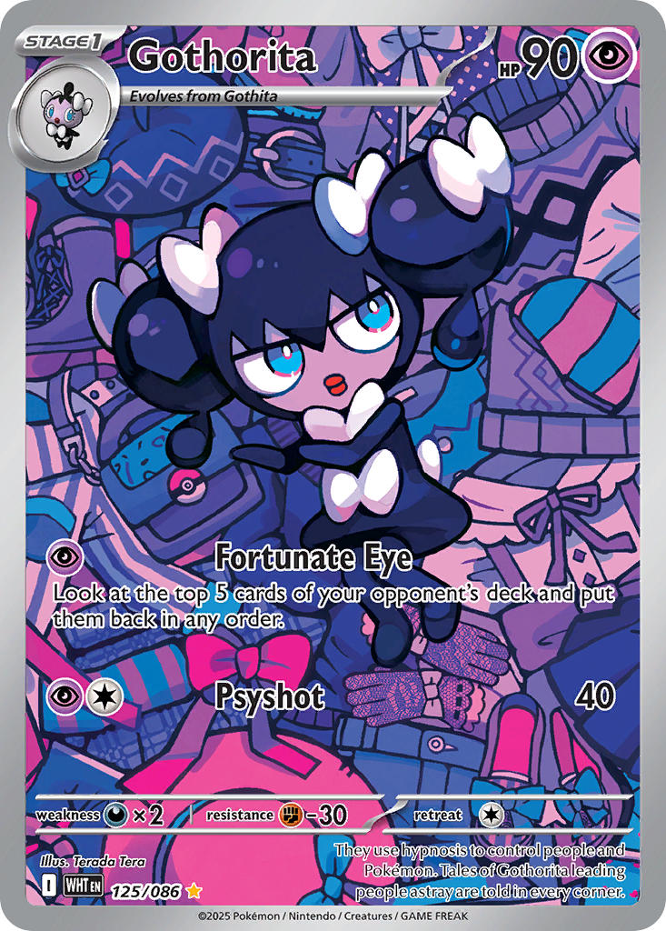 Gothorita⁣ - White Flare⁣ (Illustration Rare)⁣ [125] English / Near Mint / Normal