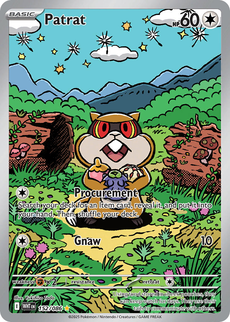 Patrat⁣ - White Flare⁣ (Illustration Rare)⁣ [152] English / Near Mint / Normal