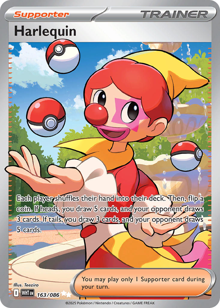 Harlequin⁣ - White Flare⁣ (Ultra Rare)⁣ [163] English / Near Mint / Normal