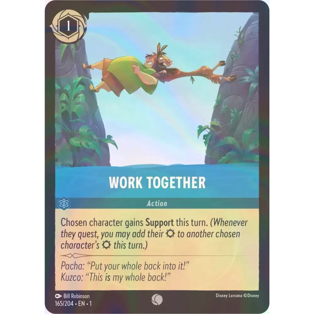 Work Together - Foil (Common) - 165/204 - Disney Lorcana