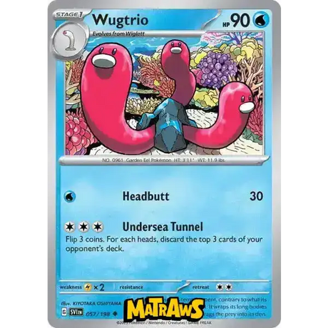 Wugtrio - 057/198 Enkeltkort Scarlet & Violet Base Set 