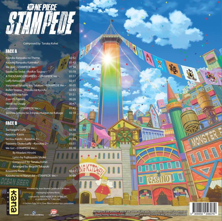One Piece Stampede Original Soundtrack LP Vinyl Collector Limited Run Dekoration