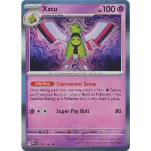 Xatu - Holo - 026/091 - Enkeltkort